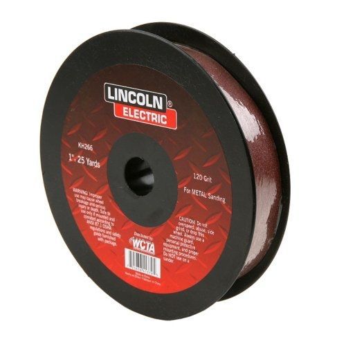 Lincoln electric kh266 abrasive roll, emery cloth backing, aluminum oxide, 1&#034; for sale