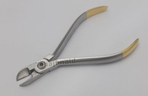 Orthodontic Hard Wire Cutter TC Half Gold Plated Dental Pliers and Instruments