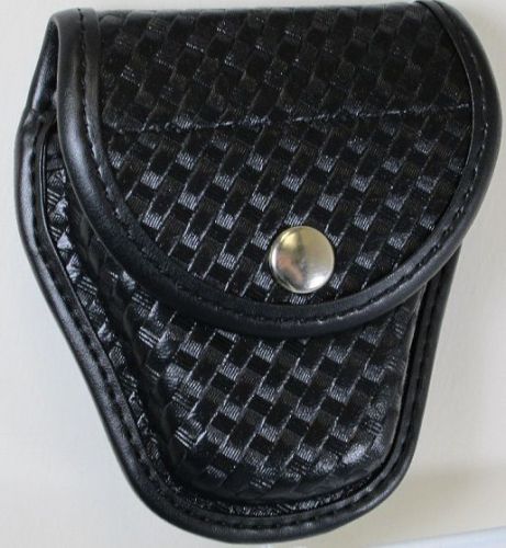 Bianchi 22065 7900 AccuMold Elite Covered Cuff Case Black Basket Weave Size 1