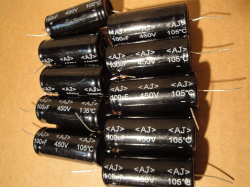 100 UF 450V Capactior Electrolytic Tube Amp Audio Radio Repair High Voltage