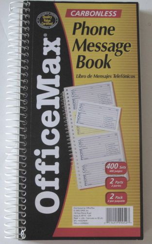 OfficeMax Phone Message Book Carbonless