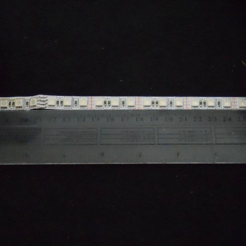 RGB LED Strip 90 LEDs/Meter,12 volts, White PCB, 5 Meters, Shipped from USA!
