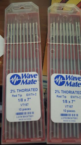 2% Thoriated Red Tip Tungsten 1/8 Wave Mate 2 pack of 10 each