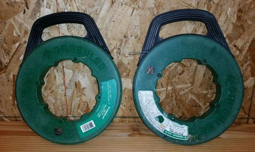 2 Greenlee 438-20 and 438-10 Steel Fish Tapes