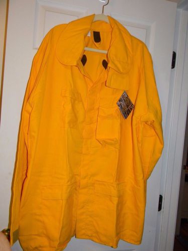 Crew Boss PPE Wildland Brush Coat 7oz Tecasafe Plus Yellow XL NEW