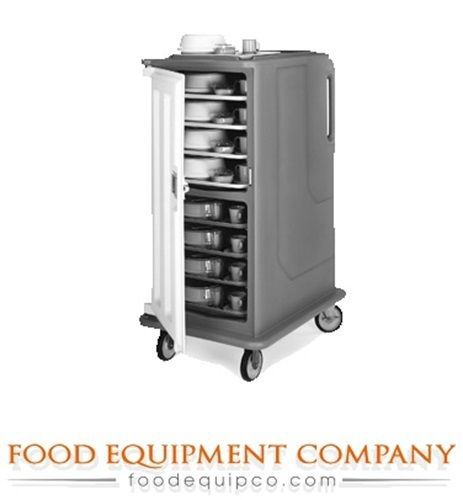 Cambro MDC1520T16180 Meal Delivery Cart tall profile 1 door 2 compartments gray