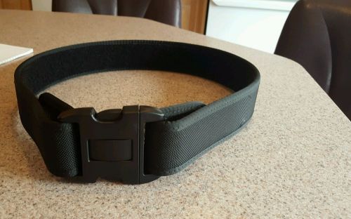Authentic Bianchi 28&#034;-34&#034; Web Duty Belt  Black with tri release Buckle 2 inch
