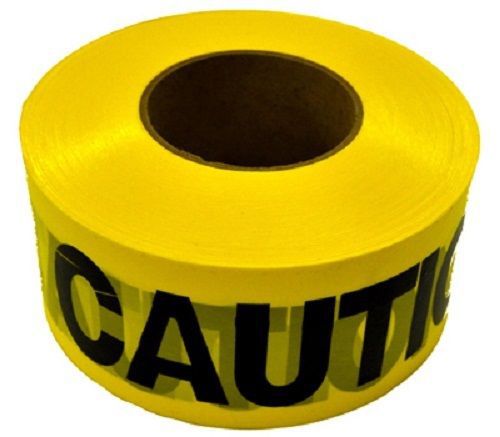 Ch hanson 1000&#039;, yellow, caution tape, weatherproof poly vinyl chloride for sale