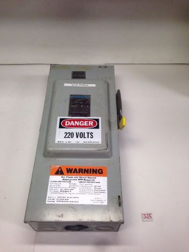 Crouse-hinds gh423n general duty safety switch model:3 100 amp 220 v for sale