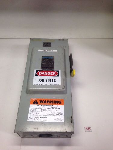Crouse-Hinds GH423N General Duty Safety Switch Model:3 100 Amp 220 V