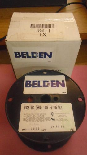 Belden wire &amp; cable 9928 0011000 wire 28awg 1c pvc 1000ft brown (lot of 2) for sale
