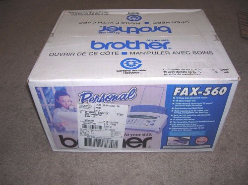 NEW Brother Personal FAX-560 Plain Paper Fax Copier Machine Phone Home Business