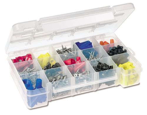 Akro-mils 5705 plastic parts storage case for hardware and craft small clear for sale