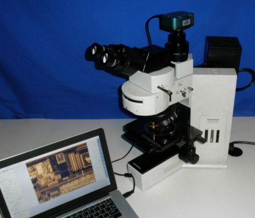 Olympus BX60M Metallurgical BF DF Trinocular Microscope