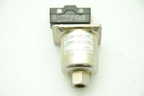 UNITED ELECTRIC J54S-9755-144 Pressure Switch 15A 125/250VAC