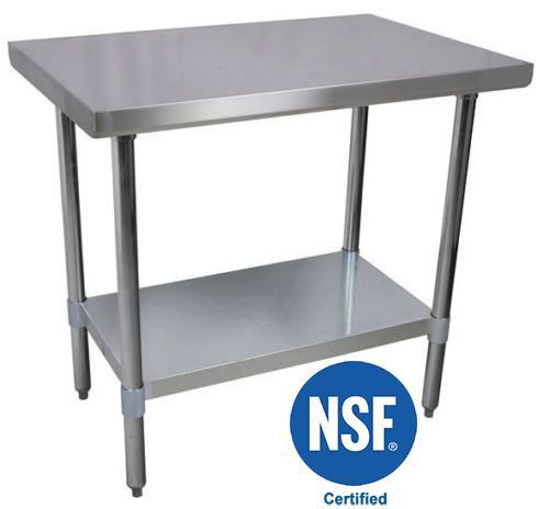18 x 72 Restaurant Stainless Steel Food Work Prep Table NSF New