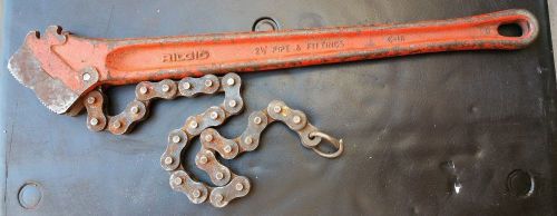 RIDGID C-18 CHAIN PIPE WRENCH -- 2 1/2&#034; PIPE &amp; FITTINGS
