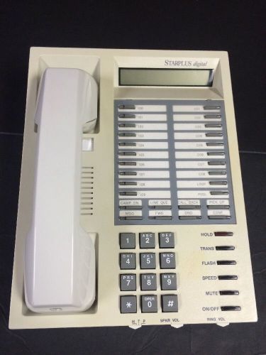 Starplus Digital 1418-08 Enhanced Phone Beige/White Office Telephone