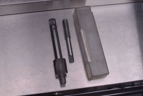 (1) used 7/16-20 tap &amp; counterbore set - r&amp;n hss gh3 spiral point 3fl tap for sale