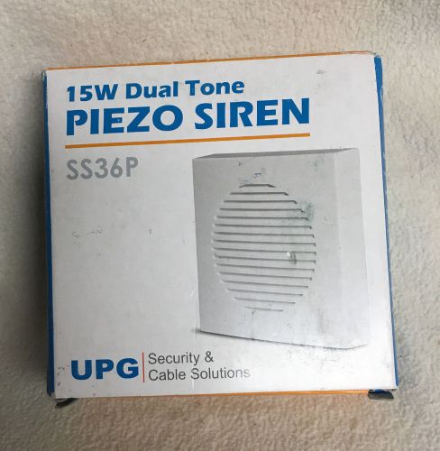 New universal power group upg ss36p 15 watt dual tone piezo siren 12vdc indoor for sale