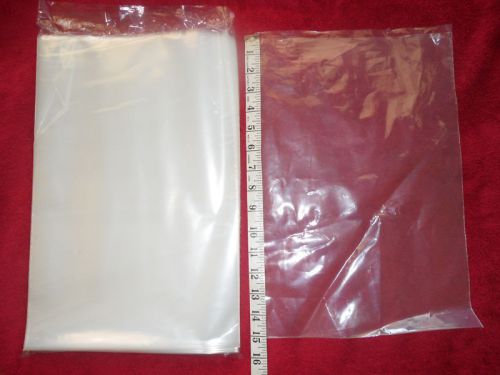 100 clear 10 x 15 poly bags 3 mil plastic flat open top for sale