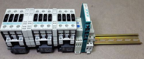 Lot of 3 Siemens Sirius 3RT1026-1A Contactor+SIEMENS 3RT1-926-1BB00&amp;other Finder