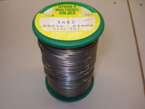Multicore HYDRO-X Solder 1 LB .032in 21 swg
