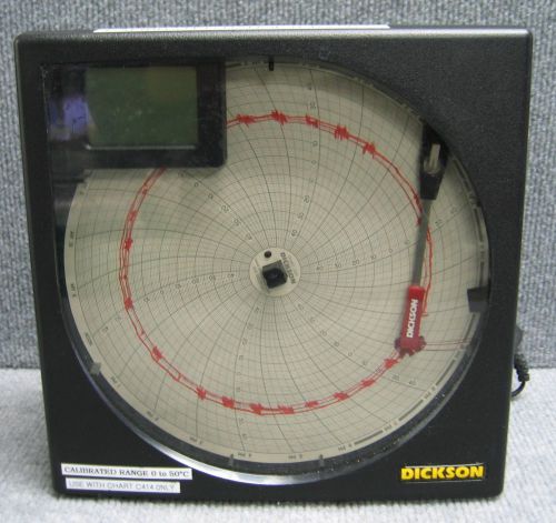 Dickson kt803 temperature chart recorder 8&#034; sn 10155021 for sale
