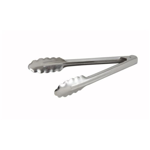 Winco UT-9, 9-Inch Heavyweight Utility Tong, Stainless Steel