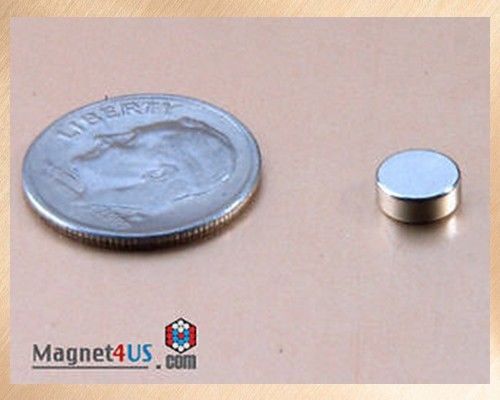 100 pcs craft hobbies neodymium rare earth toy magnets disc 1/4&#034;dia x 1/16&#034;thick for sale