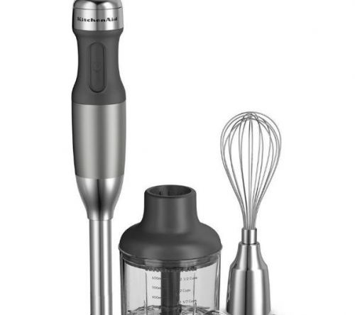 Kitchenaid 5-speed fruits and vegetables immersion blender and juicers in silver for sale
