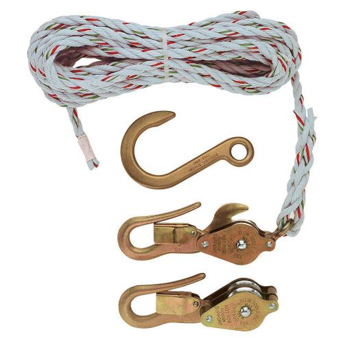 Klein tools h1802-30s block and tackle with guarded snap hooks with swivel hook for sale