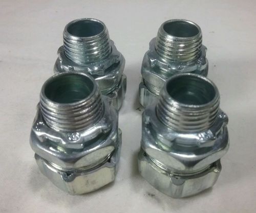 T&amp;b 5232 1/2&#034; liquidtight flexible metal conduit connector straight, lot of 4 for sale