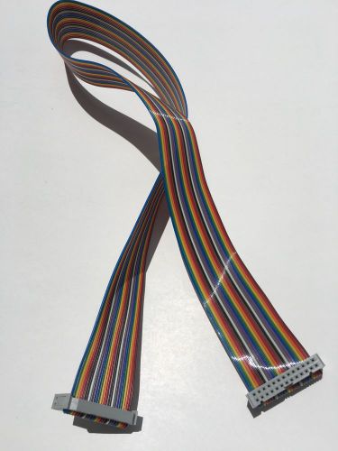 2.54mm Pitch 26 Pin 26 Way F/F Connector Rainbow Wire IDC Flat Ribbon Cable. 2ft