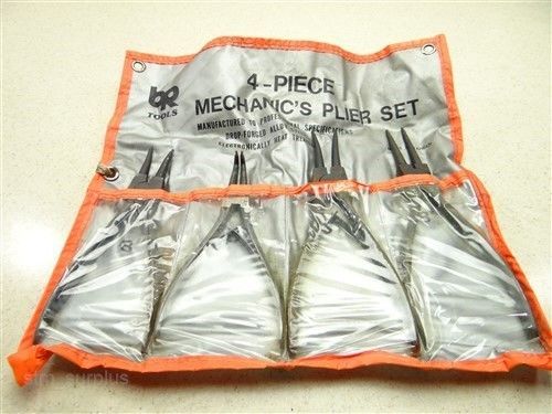 NICE!! COMPLETE SET OF 4 MECHANICS PLIERS BR TOOLS