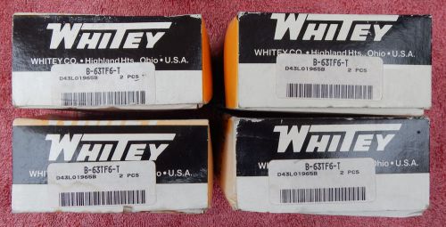 8 NEW Swagelok Whitey B-63TF6-T Brass Ball Valve, 60 Series, 12 Cv, 1500 PSI