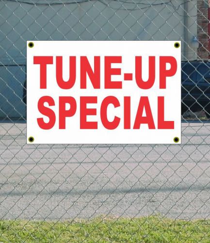 2x3TUNE-UP SPECIAL Red &amp; White Banner Sign NEW Discount Size &amp; Price FREE SHIP