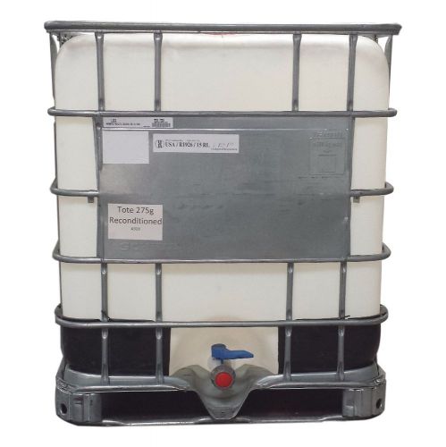 275 gallon IBC Tote Food Grade Liquid Storage Emergency Aquaponics Reconditioned