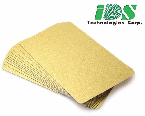 500 Gold Laminated PVC Cards, CR80, 30 Mil, Graphics Quality, Premium