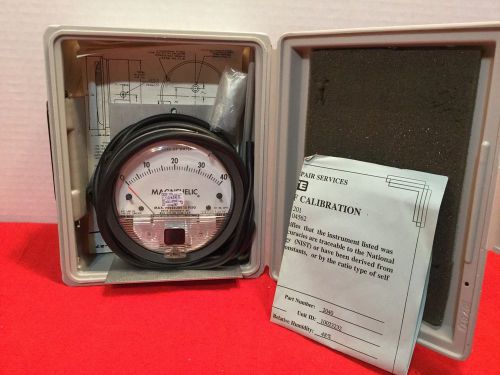 Dwyer magnehelic pressure gauge  2040   series 2000   0 - 40.0  15 psi for sale