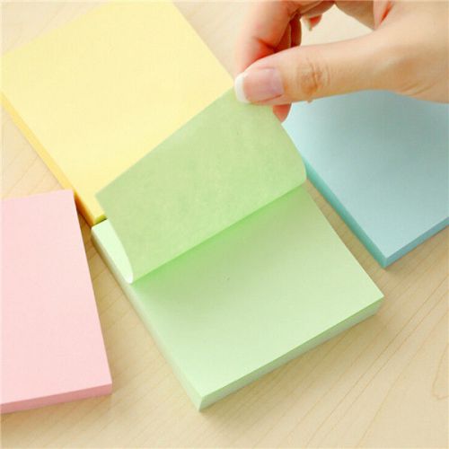 New 76x76mm Square Sticky Notes Labels Pack Marker Stickers Bookmarks