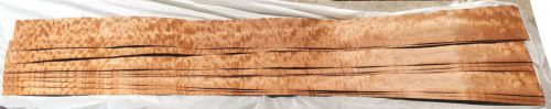 Cherry Figured ropey mottled wood veneer 7&#034; x 103&#034; raw no backing 1/42&#039;&#039; thick