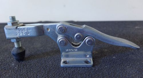 Used DE-STA-CO Toggle Clamp 225-U, 6.5&#034;, With Attachments