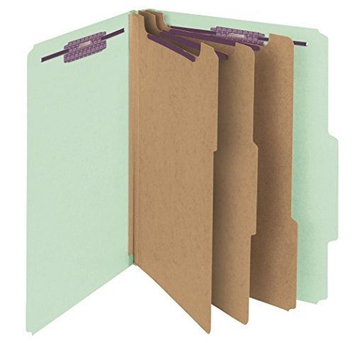 Smead pressboard classification file folder with safeshield? fasteners, 3 for sale
