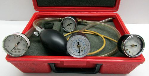 Lot of (4) assorted pneumatic calibration gauges 0-30 psi for sale