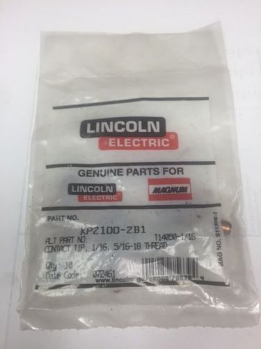 Lincoln Mig Welding 1/16&#034; Contact Tips -KP2100-2B1