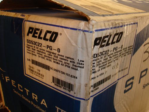 New - pelco sd53c22-pg-0 spectra iii series dome positioning camera for sale