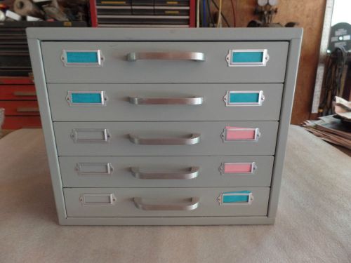 Neumade metal cabinets 5-drawers slide cabinet dividers label slot stackable for sale