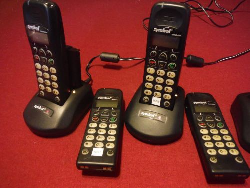 LOT OF 4 Symbol Spectrum24 NP-4046 Netvision Phones (NP4046) W/Chargers