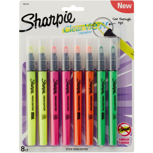 Clearview Highlighters 8/Pkg-Assorted